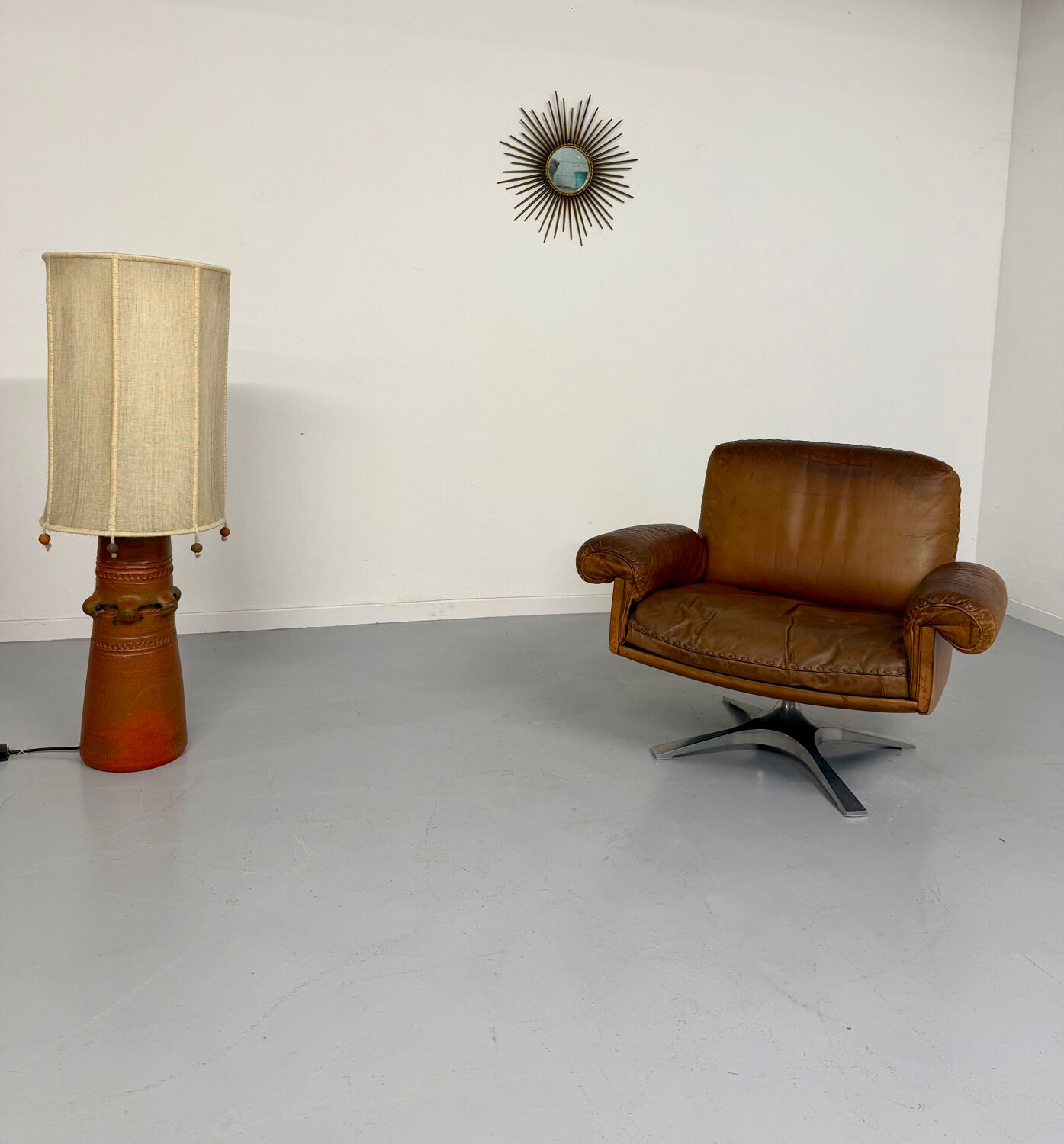 Vintage DE SEDE DS-31 brown leather armchair from the 1970s