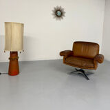 Vintage DE SEDE DS-31 brown leather armchair from the 1970s