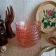 Lot de 6 coupelles  en verre rose vintage