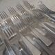 12 Christofle Concorde silver plated dessert forks, 17cm