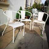 Set de 3 fauteuils Tolix FT5 1950