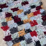 Tapis Berbère Boucherouite coloré - 77 x 239 cm