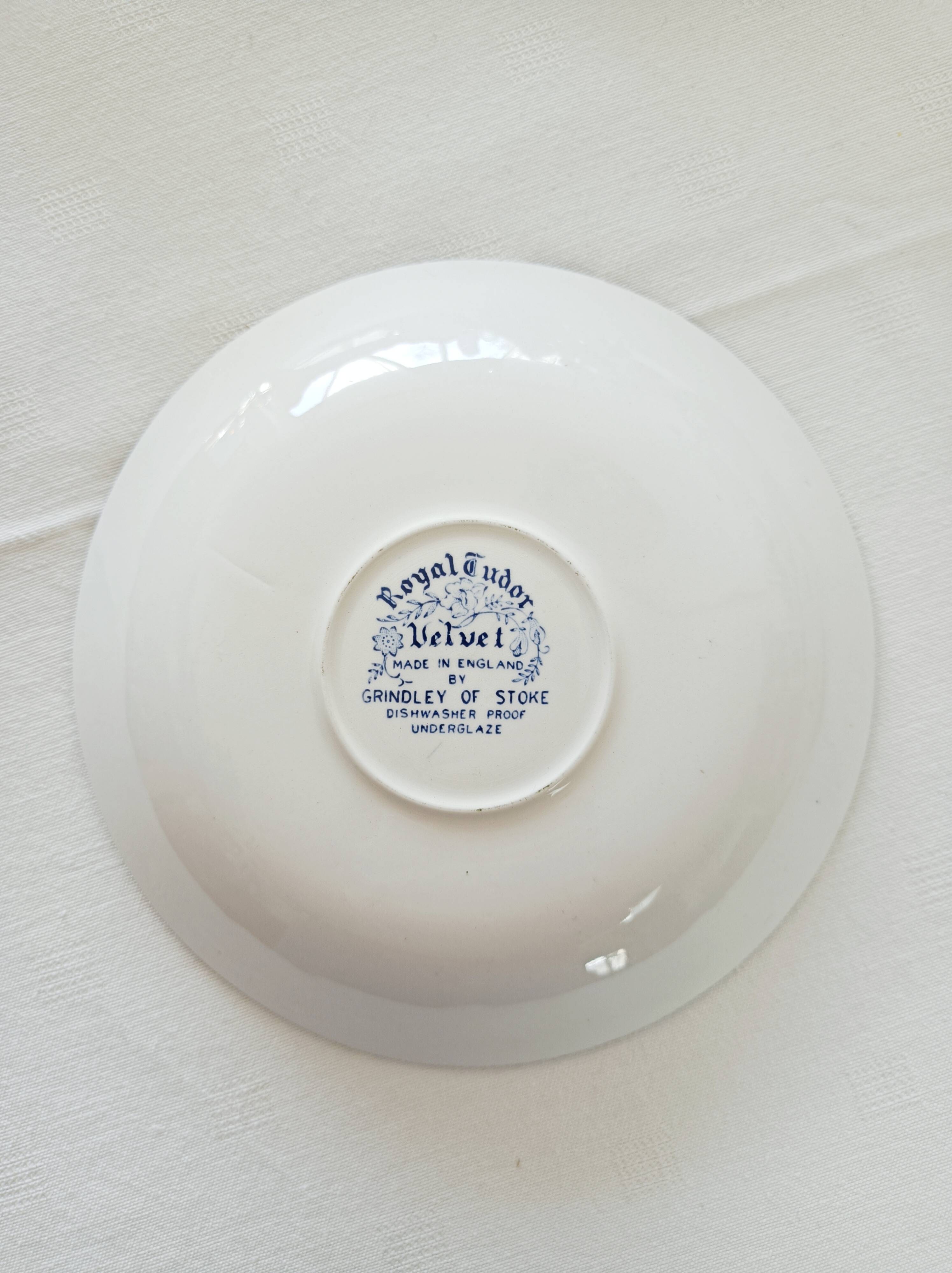 Set of 6 Royal Tudor Velvet Saucers