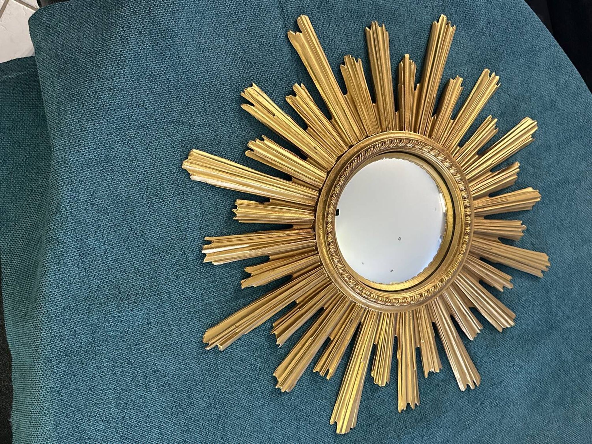 Miroir soleil œil de sorcière vintage années 1960