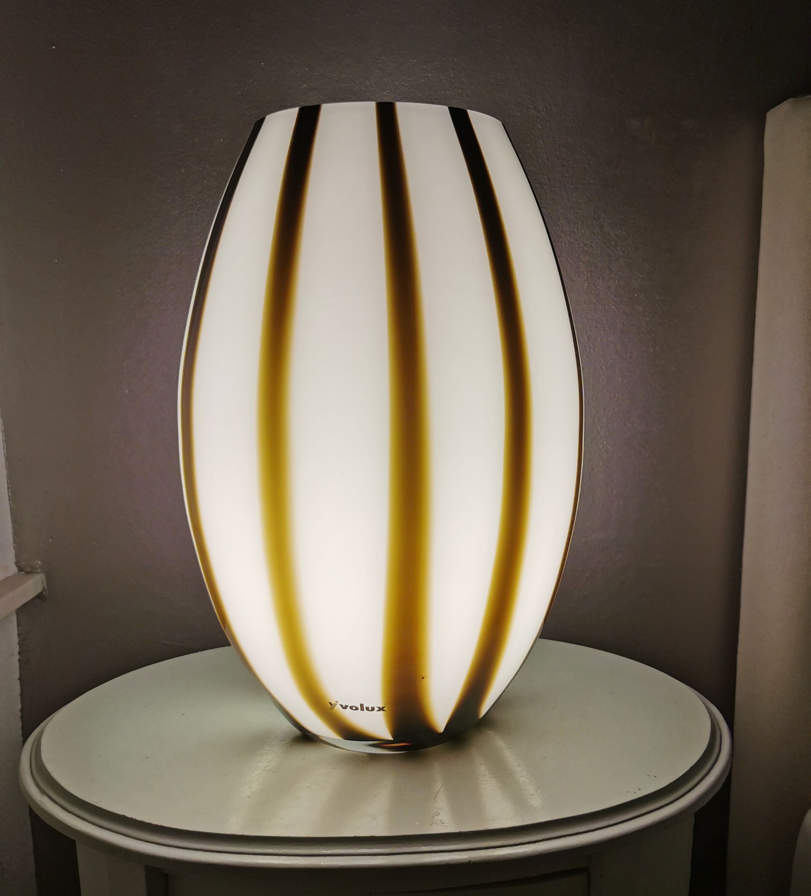 Vintage glass italian table 1980