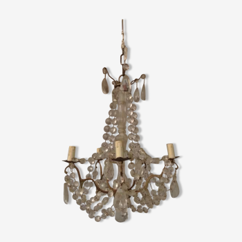Chandelier pendants and garlands to 6 lights around 1900