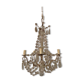 Chandelier pendants and garlands to 6 lights around 1900