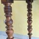 Large walnut desk with turned legs