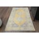 Vintage Turkish Oushak Handmade Wool Cotton Orange Area Rug 104x180