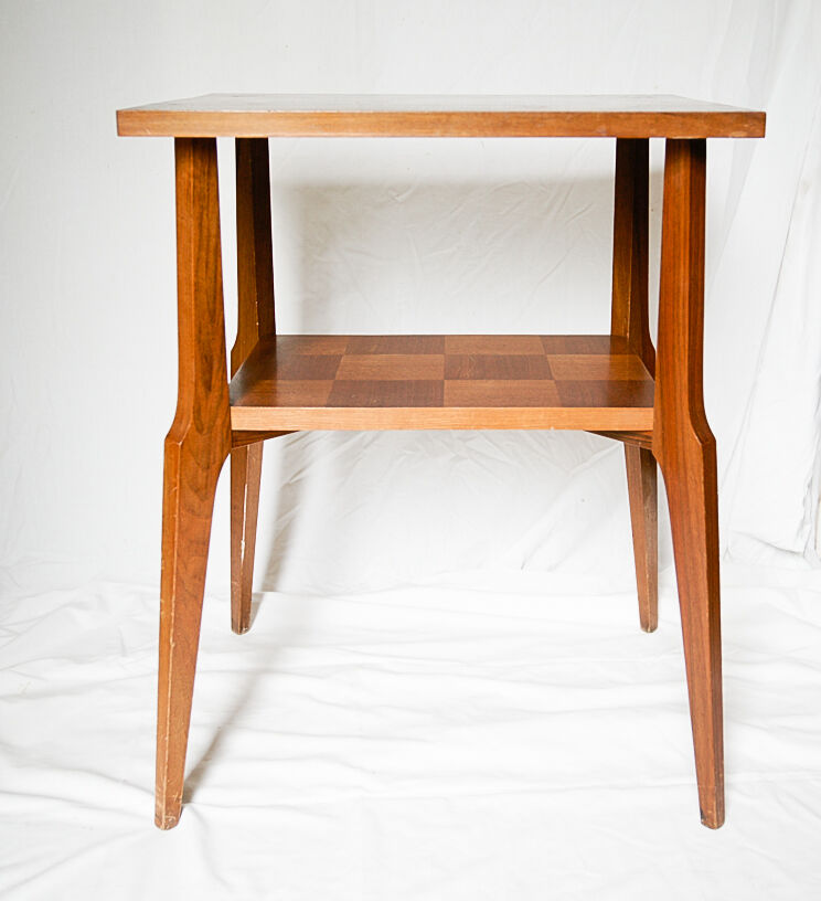 Table d'appoint vintage à double plateau
