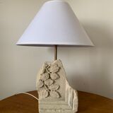 Ancient carved stone lamp
