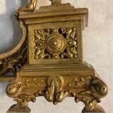 Paire de chenets en bronze Napoléon III