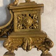 Pair of bronze Napoleon III andirons