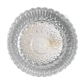 Plafonnier rond en verre ciselé