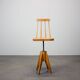 Adjustable-height beechwood chair from the 1970s, Czechoslovakia