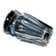 Vase baccarat nelly in crystal cut with flat ribs harcourt 12.5cm