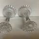 Pair of candlesticks Val Saint Lambert Belgium