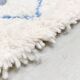 Azilal Berber rug in ecru with colorful patterns 3x2.16m