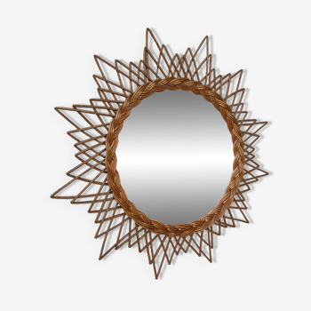 Wicker mirror