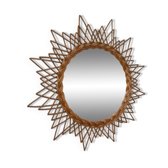 Wicker mirror