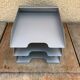 Range documents bureau 3 cases metal industrial grey vintage