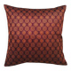 Burgundy and orange Kachin cushion cover (RIDA)