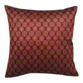 Burgundy and orange Kachin cushion cover (RIDA)