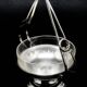 Art Nouveau sugar bowl, silver-plated brass, Poland, 1930s