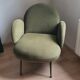 Velvet green cocktail chair