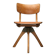 Mid-century German wooden swivel chair for children by Casala