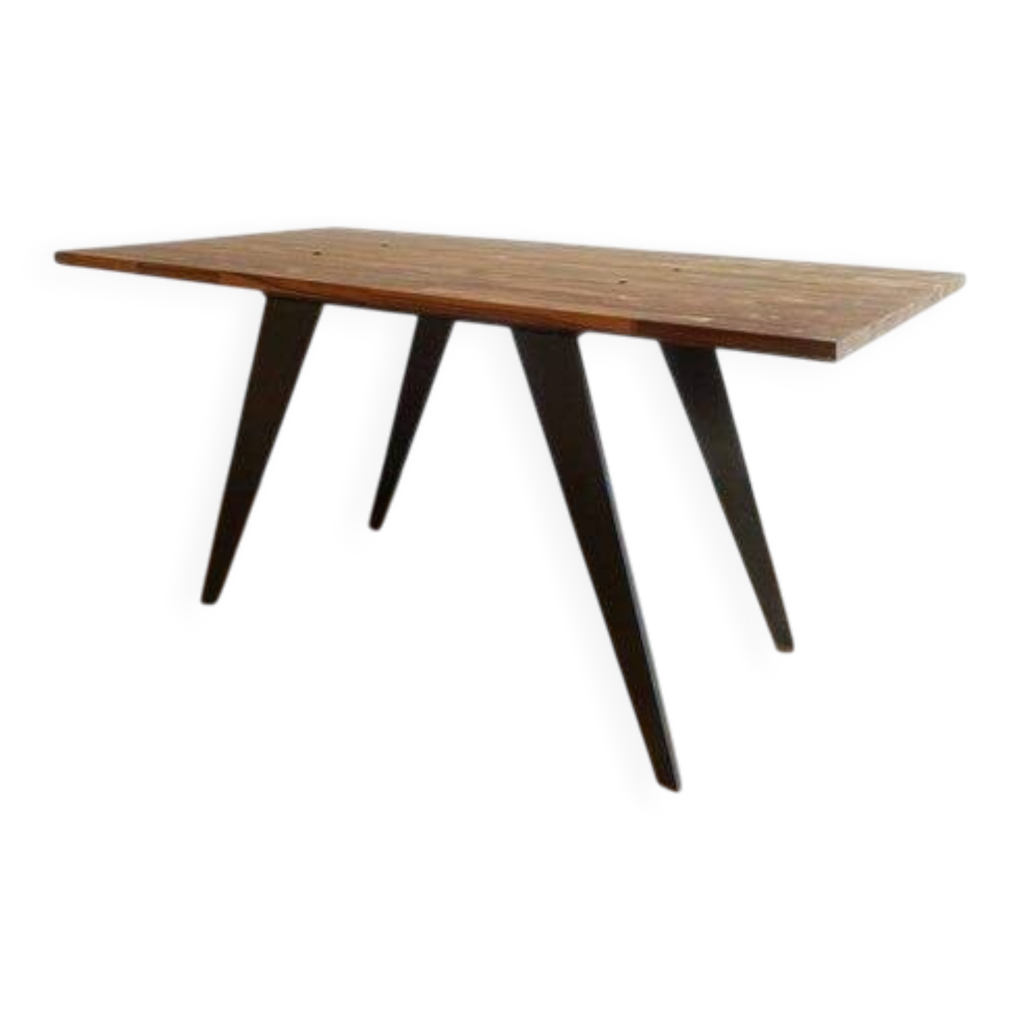 Table design en teck et acier