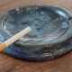 Vintage glazed terracotta ashtray by Eugène Alaphilippe (Verneuil-