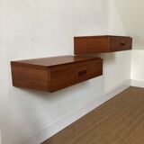 Pair of wall bedside tables