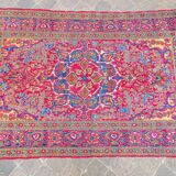 Tapis d'orient fait main ancien persan esfahan 2,15 x 1,35 m