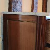 Louis XVI style semainier in mahogany veneer