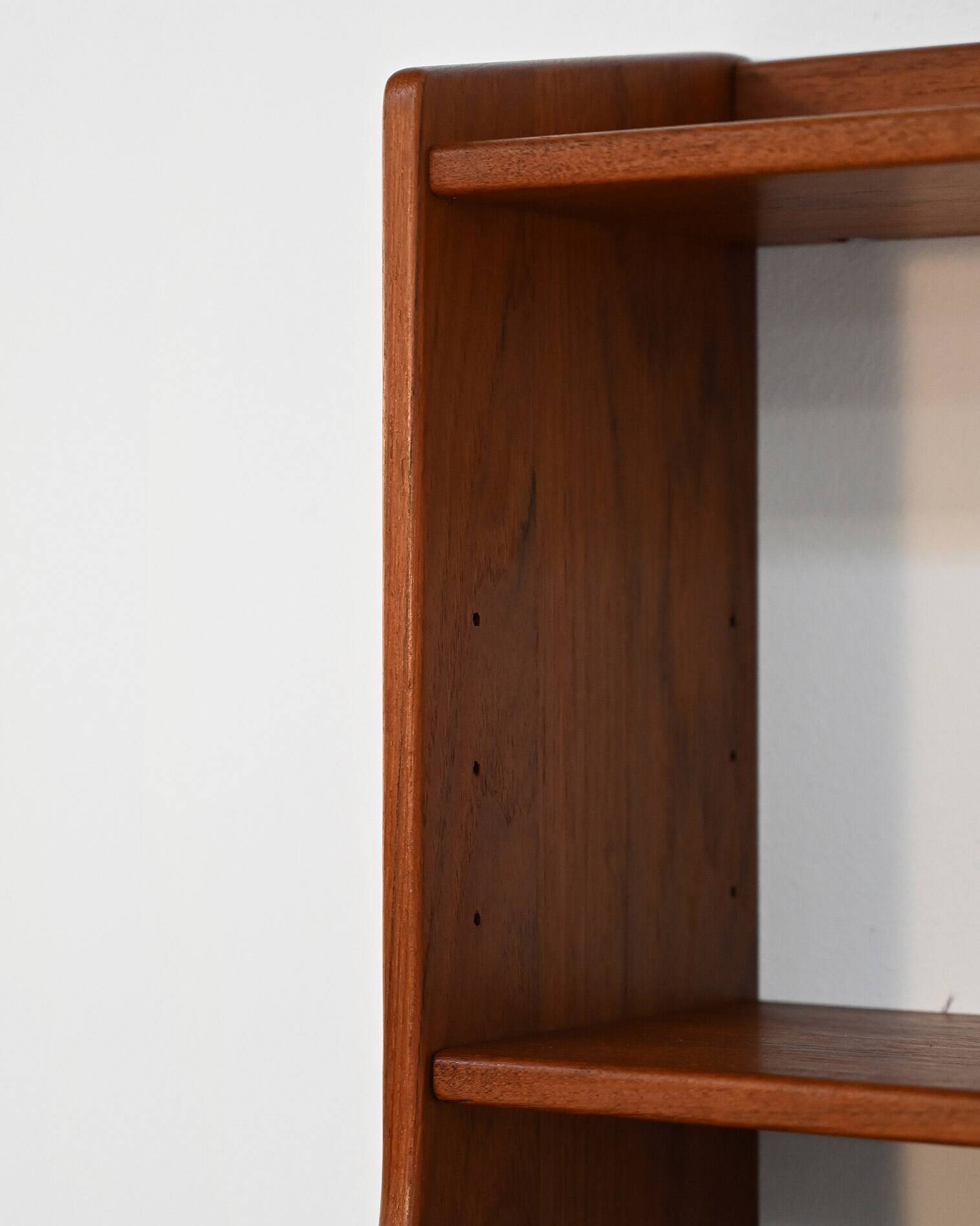 Wall-mounted teak bedside tables Scandinavia 1960s