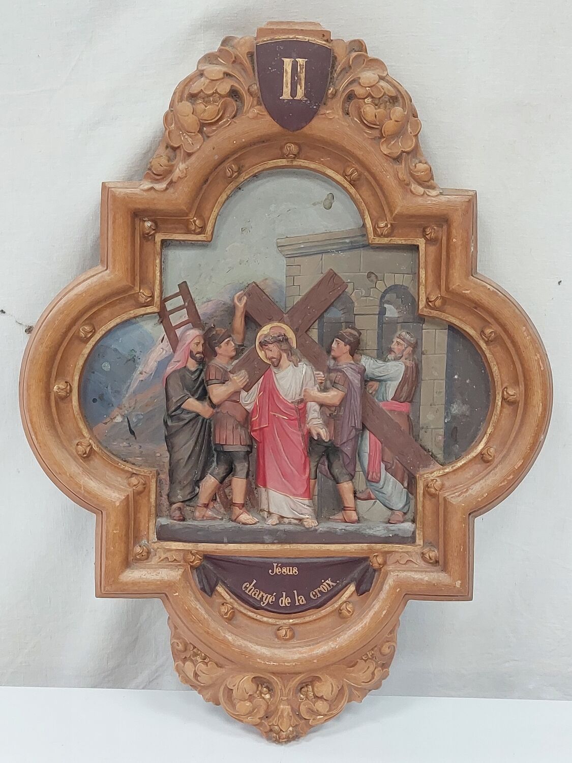 Terracotta decoration "stations of the cross"