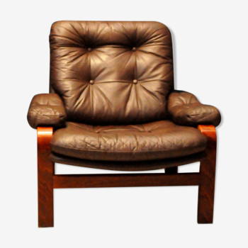 Scandinavian leather armchair Gota Mobler