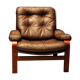 Fauteuil en cuir scandinave Gota Mobler
