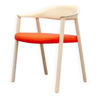 Chaise pedrali héra 2865 frênes / orange