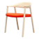 Pedrali Héra 2865 chair, ash / orange