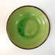 green glazed earthenware dish from the 1950s - Dieulefit