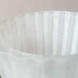Set of 3 Art Deco frosted glass tulips