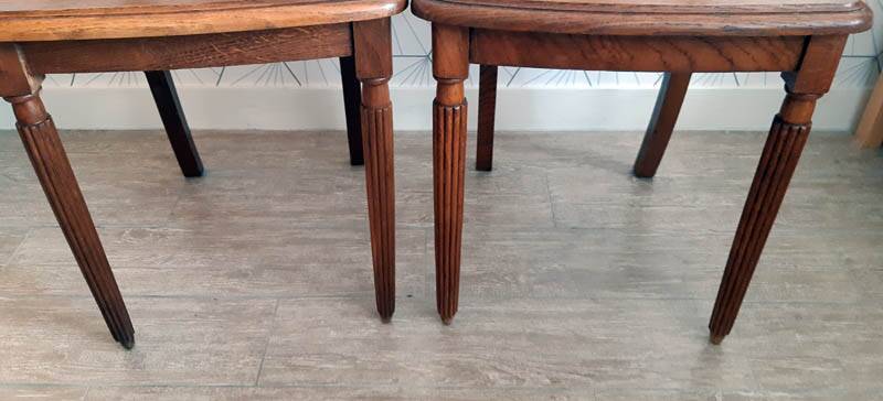 Lot de 2 chaises art déco vintage.