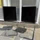 "Klass" designer chairs - wenge wood and chrome legs