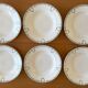 6 assiettes creuses anciennes en faïence de Saint-Amand (Nord)