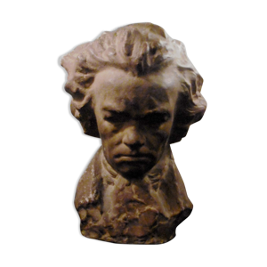 Buste ludwig beethoven terre cuite