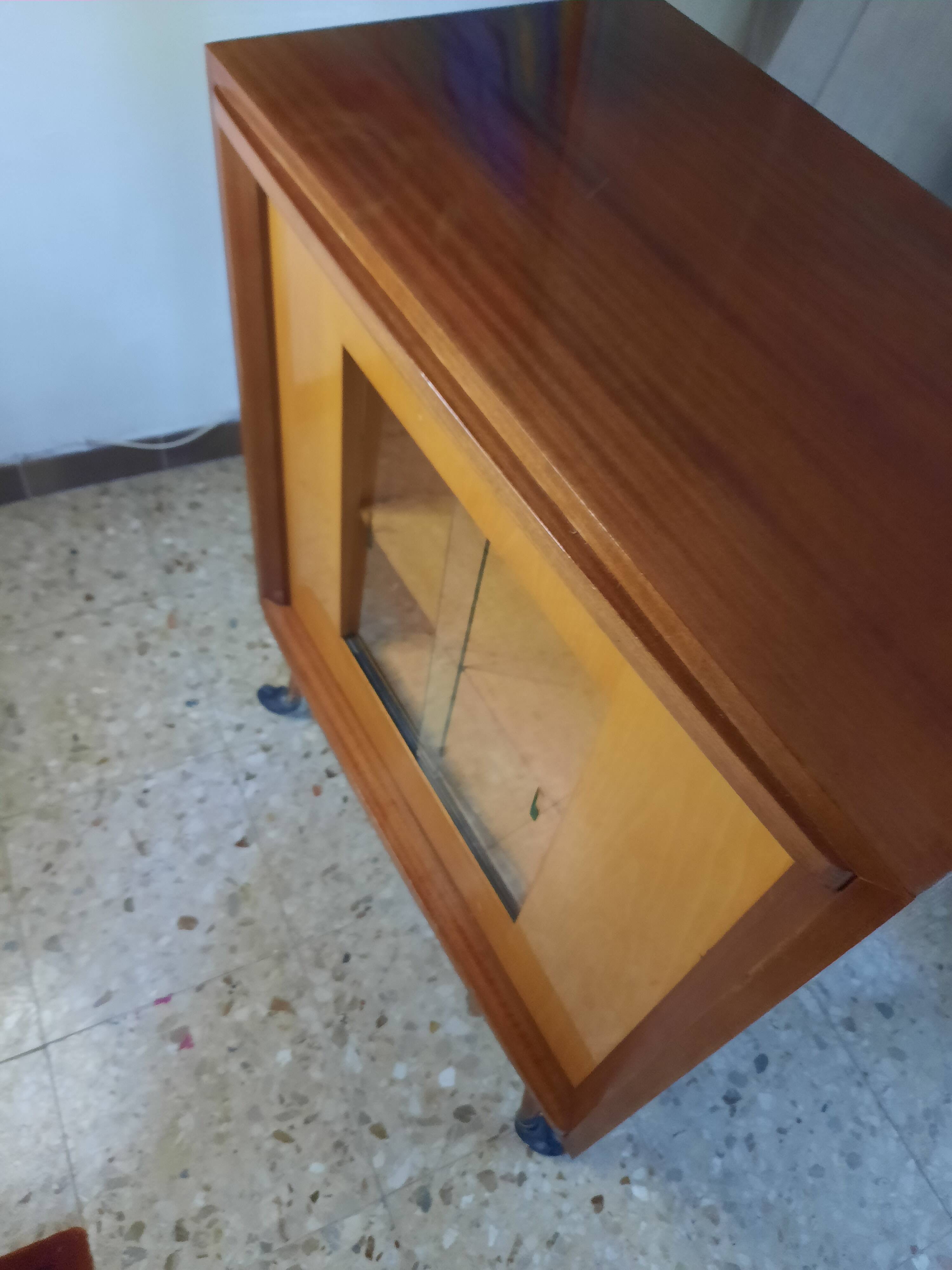 1950s rotating bar cabinet