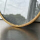 Antique metal gold colored oval picture frame brass 21.5 cm x 15.5 cm