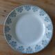 Lot de 6 assiettes terre de fer dépareillées tons bleus verts